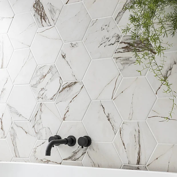 Hexagon Carrara Gold